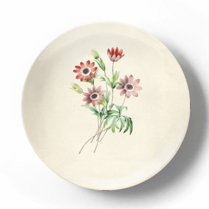 Декоративная тарелка Пьер Жозеф Редуте Ветреница садовая