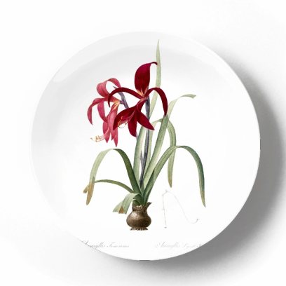Декоративная тарелка Пьер Жозеф Редуте Амариллис Фомоссиссима
