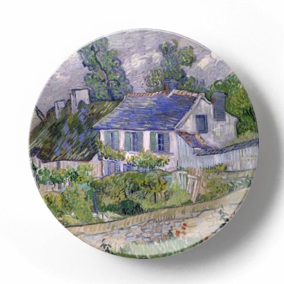 Декоративная тарелка Винсент Ван Гог Дома в Авере