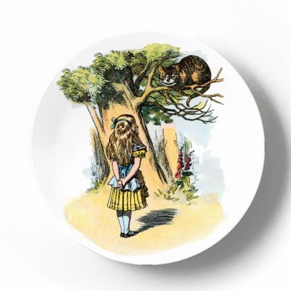 Декоративная тарелка Льюис Кэролл Чеширский кот