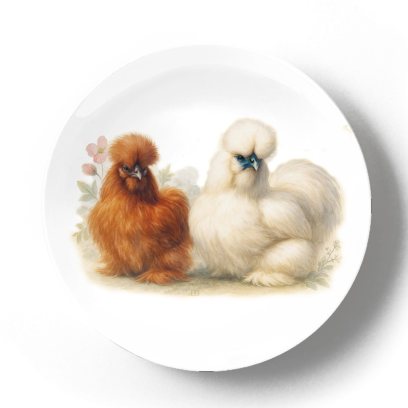 Декоративная тарелка Жан Габриэль Ги Курица и петух Китайская порода