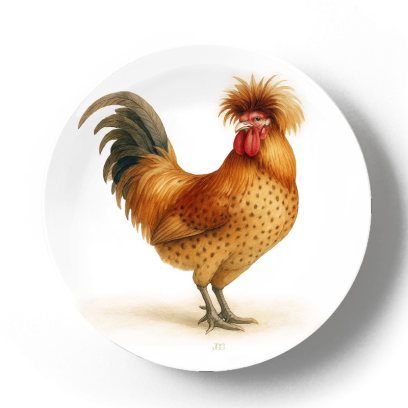 Декоративная тарелка Жан Габриэль Ги Павловский лохматый петух