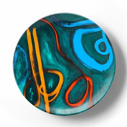 Декоративная тарелка Грег Ван Дайк Пестрая лента