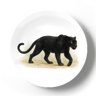 Декоративная тарелка Жан Габриэль Ги Черная пантера