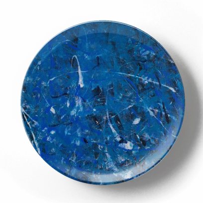Декоративная тарелка Грег Ван Дайк Синяя композиция 7