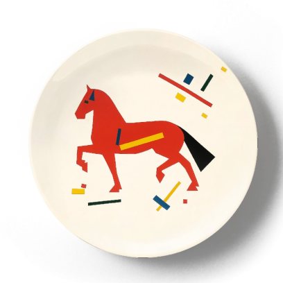 Декоративная тарелка Жан Габриэль Ги Красный конь